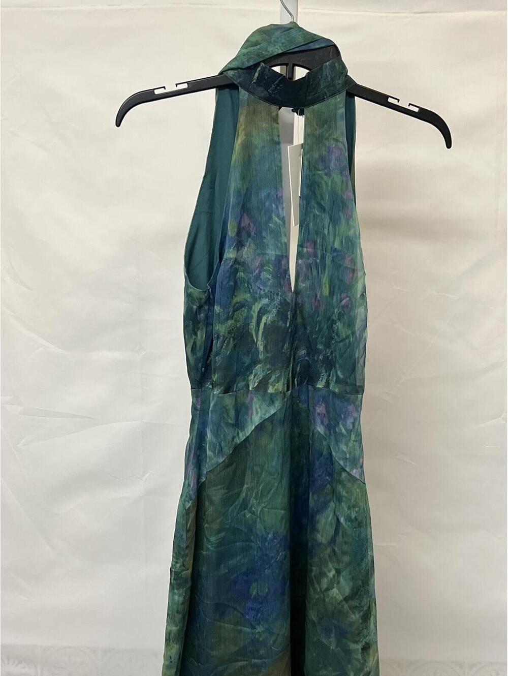 YELLOW THE LABEL Monet Dress in Irises new with flaw - Picture 3 of 9